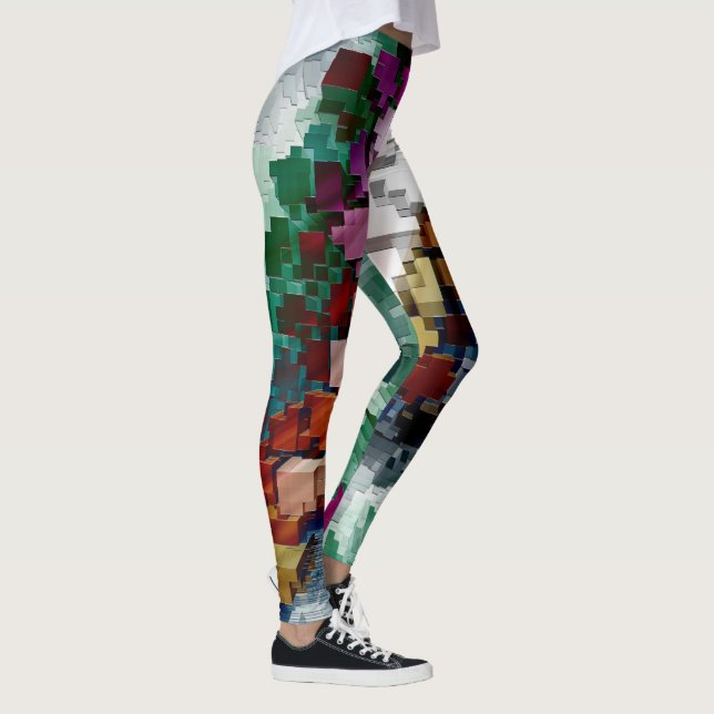 Leggings Centré sur le cube (Droite)