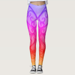 Leggings cercle rose