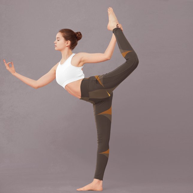 Leggings cercles bruns rétro (Créateur téléchargé)