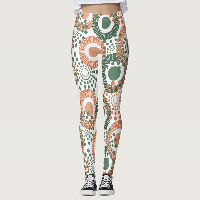 Leggings Cercles, cercles partout (Devant)