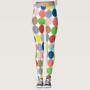 Leggings Cercles colorés de couleur pastel