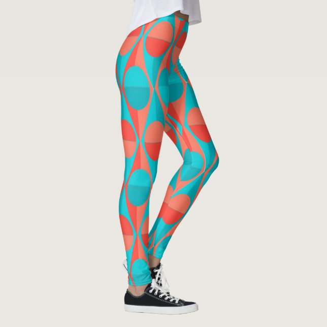 Leggings Cercles et triangles Art Déco (Droite)