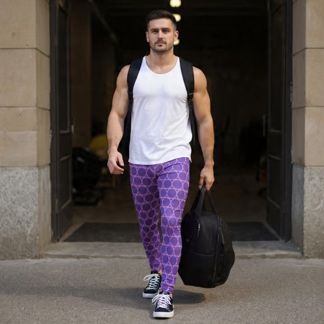 Leggings Cercles Violets (Créateur téléchargé)