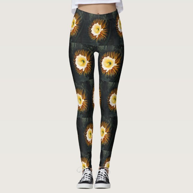 Leggings Céréus de Nuit Antique Art Gothique (Devant)