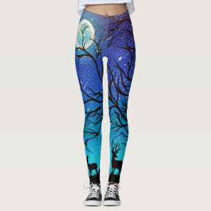 Leggings Cerf au clair de lune