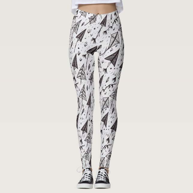 Leggings Cerfs-volants et flèches (Devant)