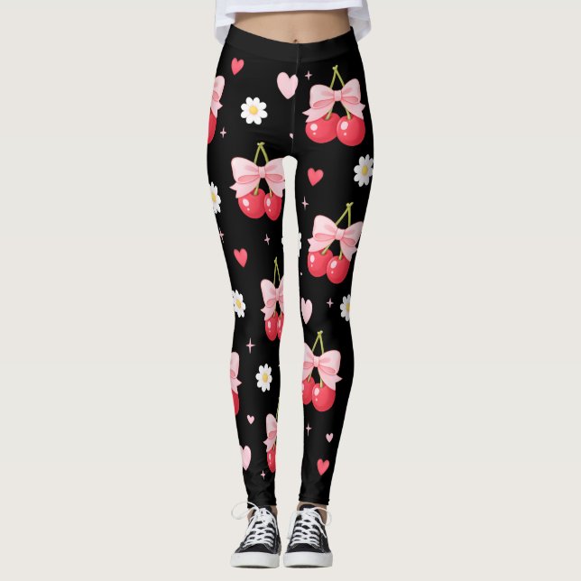 Leggings Cerises Coquette (Devant)