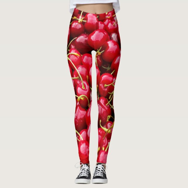 Leggings Cerises rouges (Devant)