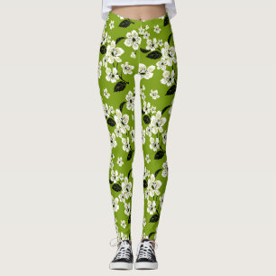 LEGGINGS CERISIER EN FLEURS - SAKURA (MATCHA)