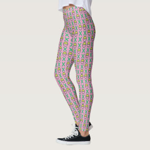 Leggings Chaînes de symboles graphiques sur une couleur