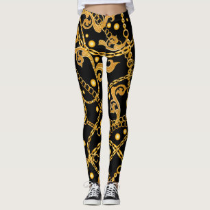 Leggings Chaînes d'or