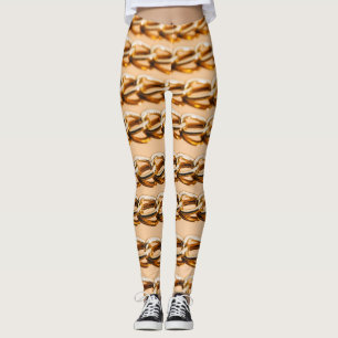 Leggings Chaînes d'or : Réflexe Luxe sans couture