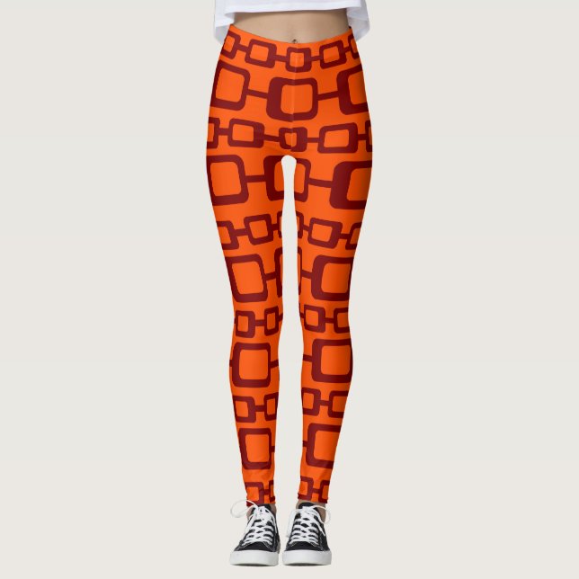 Leggings Chaînes rectangulaires (Devant)