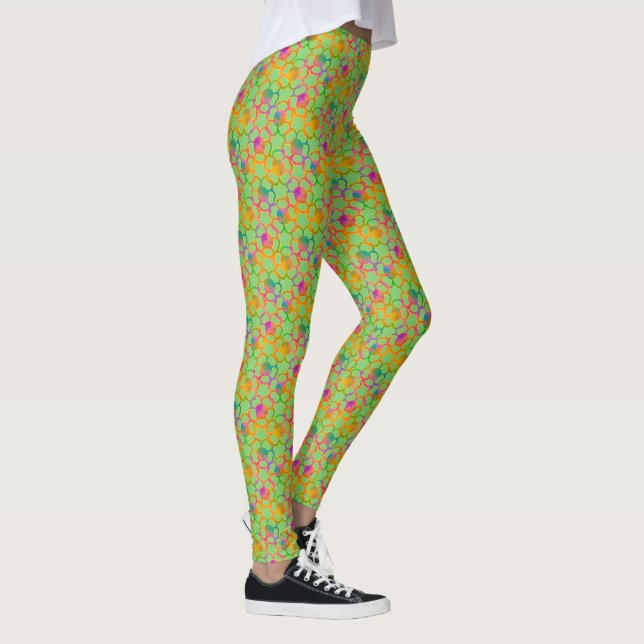 Leggings Chainmail floral en vert (Droite)