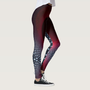 Leggings Chambre Echo métallique Abstraite avec onde sonore