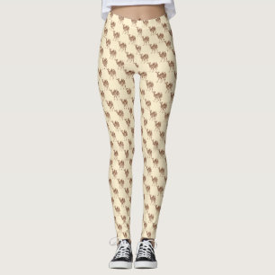 Leggings chameau beige