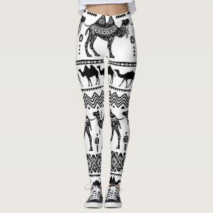 Leggings Chameaux décoratifs Design Motif sans soudure