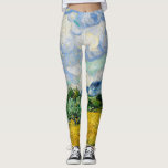 Leggings Champ de blé Van Gogh avec Cyprès. Impressionnisme<br><div class="desc">Van Gogh "Champ de blé avec Cyprès" leggings.</div>