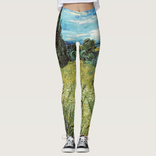 Leggings Champ de blé vert Vincent van Gogh
