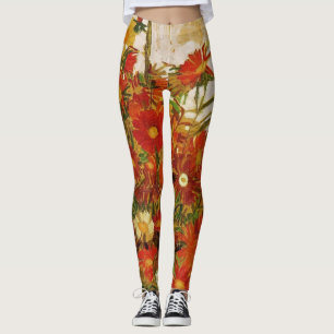 Leggings Champ de fleurs par Egon Schiele