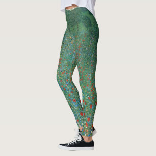 Leggings Champ de pavot par Gustav Klimt, Art Nouveau Vinta