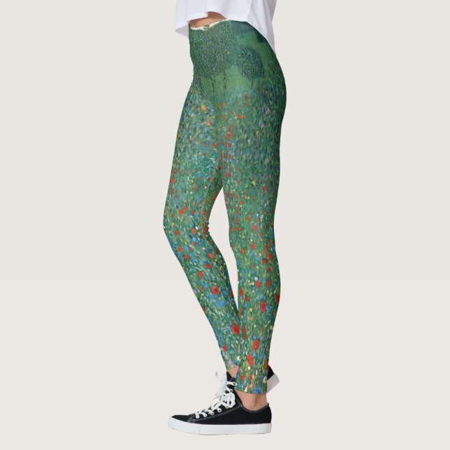 Leggings Champ de pavot par Gustav Klimt, Art Nouveau Vinta (Gauche)