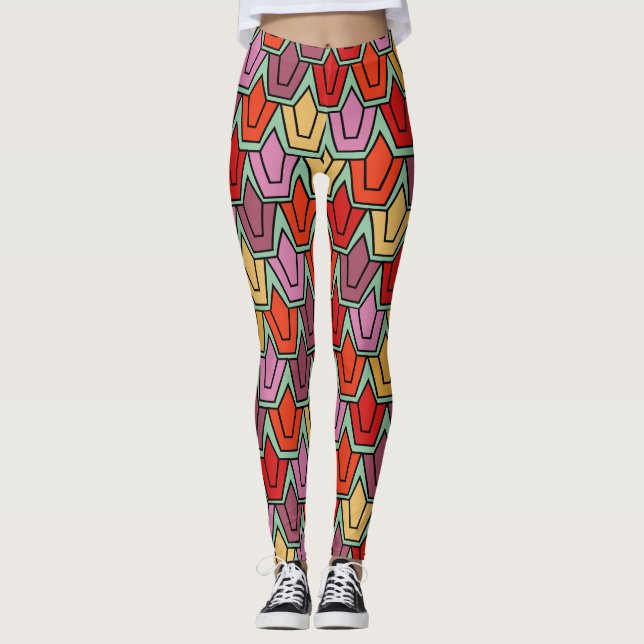 Leggings Champ de tulipe mixte (Devant)