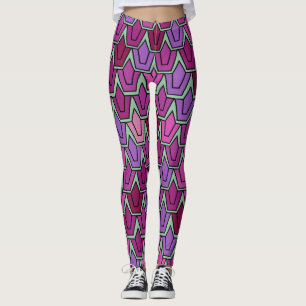 Leggings Champ de tulipe pourpre
