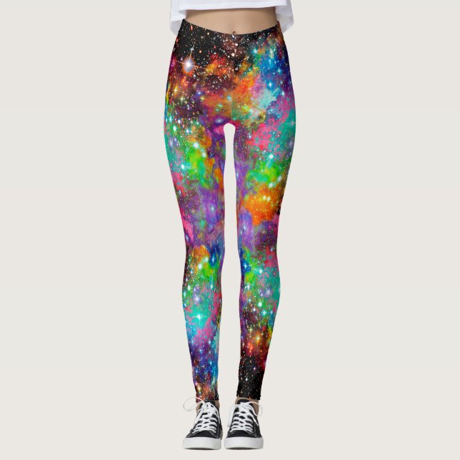 Leggings Champ étoile d'incandescence partout sur les Leggi (Devant)