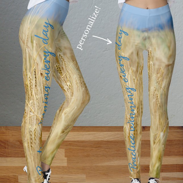 Leggings Champ jaune (Créateur téléchargé)