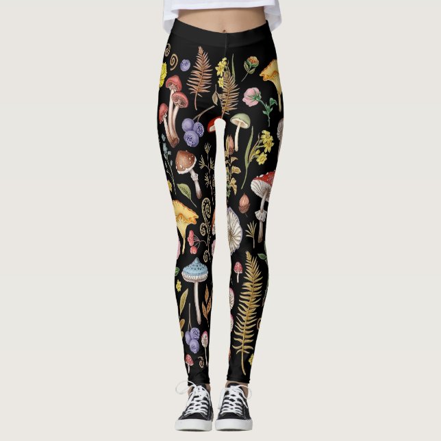 Leggings Champignons, Champignons magiques, Champignons de  (Devant)