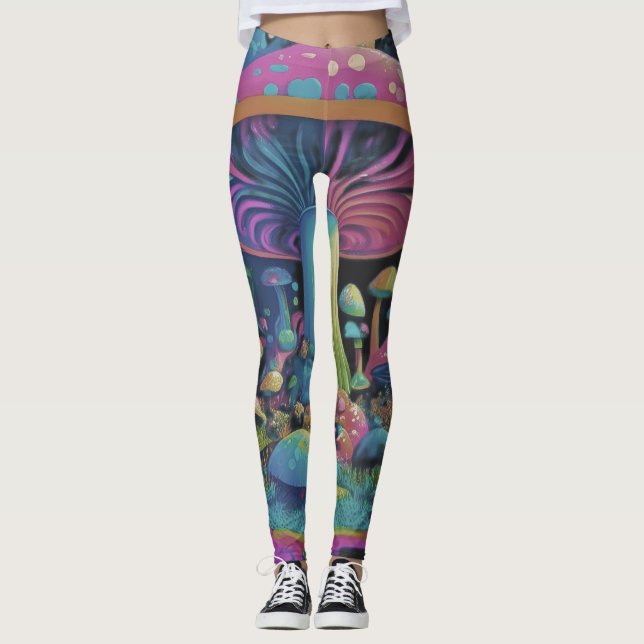 Leggings Champignons magiques Super colorés (Devant)