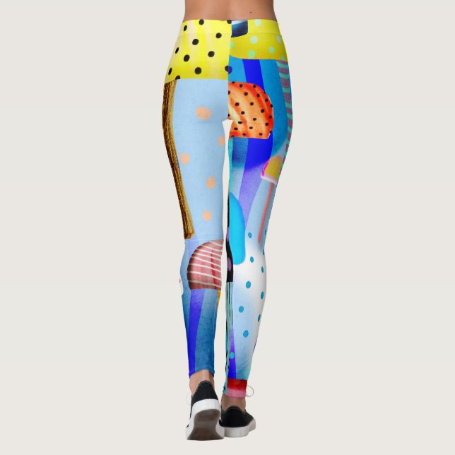 Leggings champignons vêtements de sport (Dos)