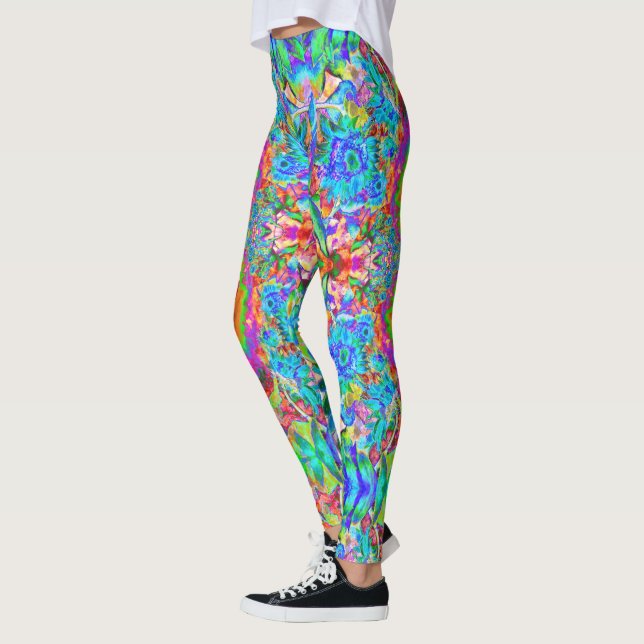 Leggings champs de tournesol pour toujours bleu tournesol a (Gauche)