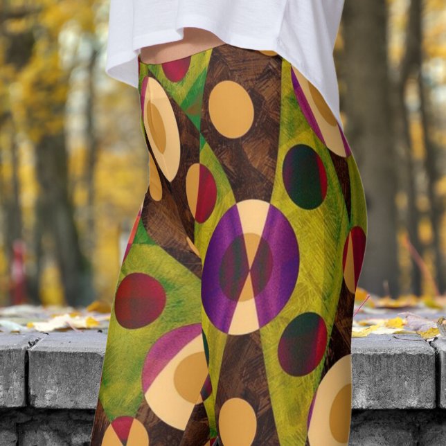 Leggings Chaos coloré Abstraite impression (Colorful Chaos Abstract)