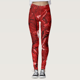 Leggings Chaos rouge