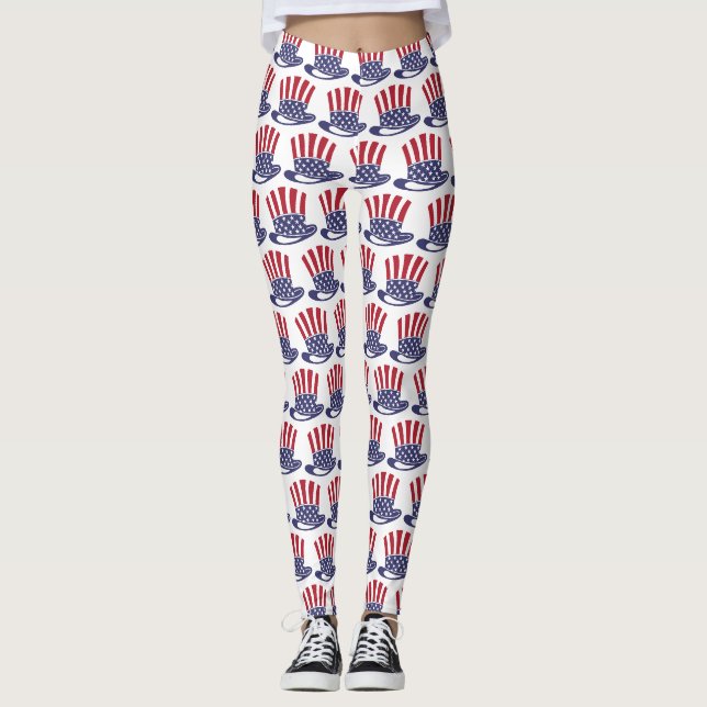 Leggings Chapeau bas à l'Amérique ! (Devant)