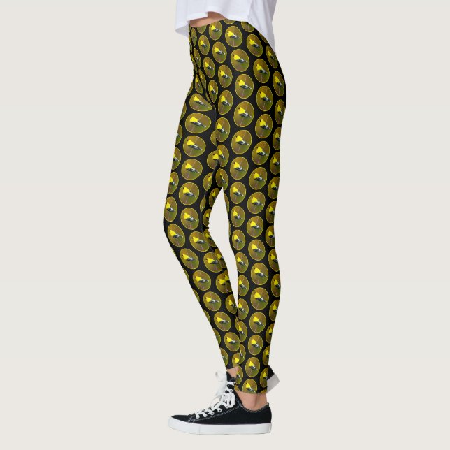 Leggings Chardonneret d'Amérique - Photographie originale (Gauche)