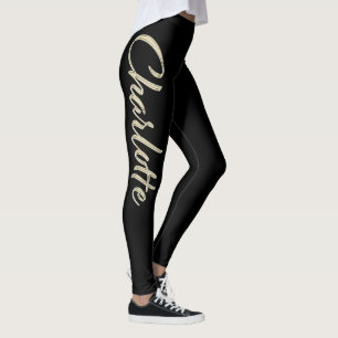 Leggings Charlotte or blanc Handwriting Tuyau