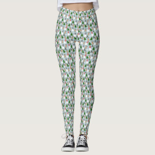 Leggings Charmant bonhomme de neige et Motif d'arbres de No