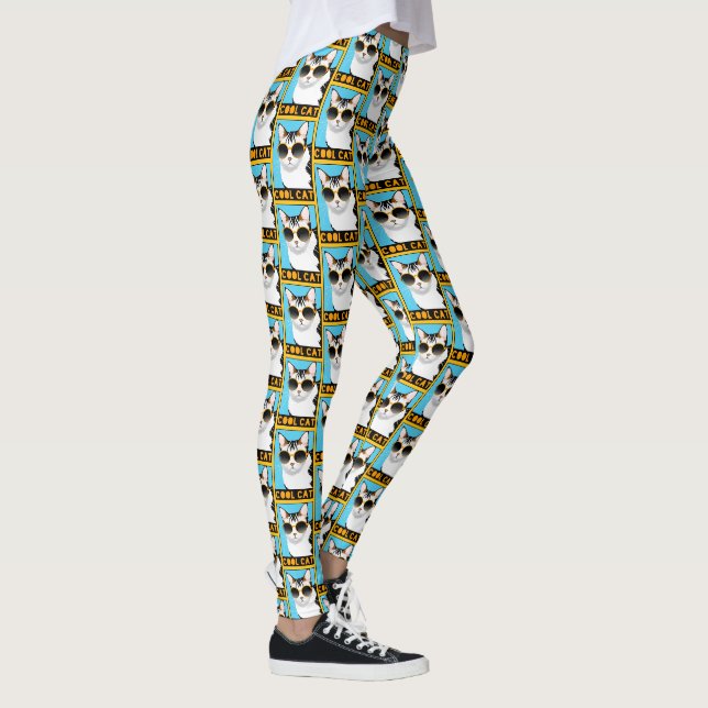 Leggings Chat Cool amusant (Droite)
