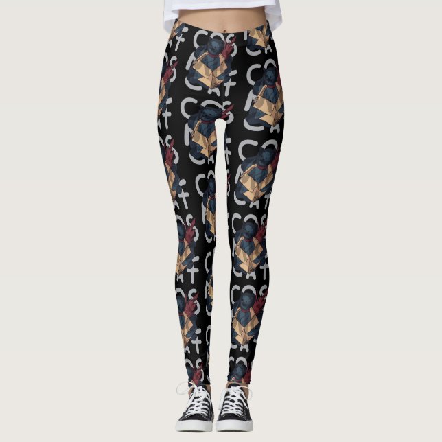 Leggings Chat cosmique (Devant)