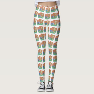 Leggings Chat et cuvette de poisson
