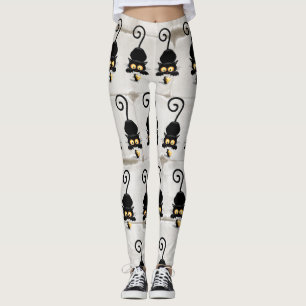 Leggings Chat et souris avec des personnages de dessin amus