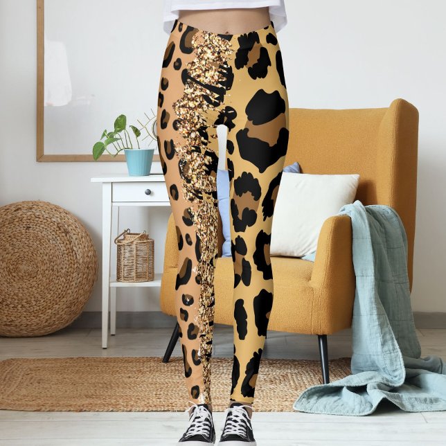 Leggings Chat Jungle personnalisé Imprimer Motif animal sau (Créateur téléchargé)