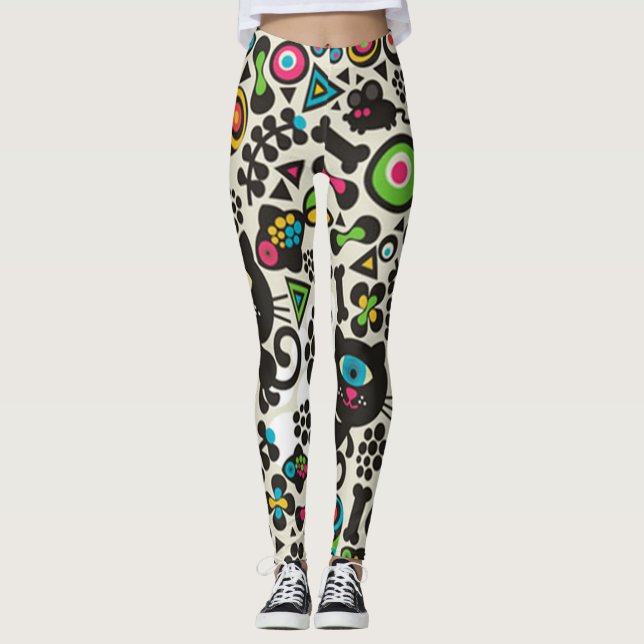 Leggings Chat Noir Borgne (Devant)