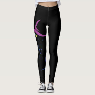Leggings Chat noir d'Halloween