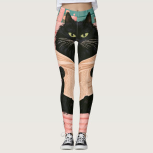 Leggings Chat noir drôle de salle de bain 