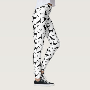 Leggings Chat noir et formes de chauve-souris Motif mignon 