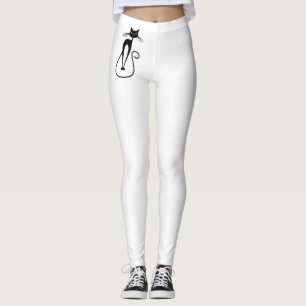 Leggings Chat noir maigre fantaisiste
